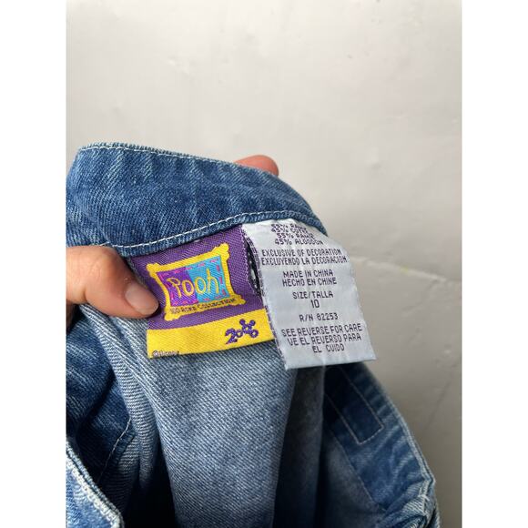 NEW Vintage Pooh Bear Denim Skort Girls Size 10 No Bothers Here Embroidered - Picture 5 of 7